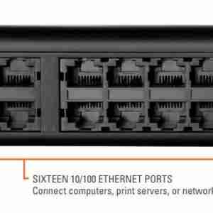 D-Link 16-port Ethernet switch with green energy-saving features