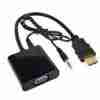 HDMI to VGA Male Converter With Audio Cable
