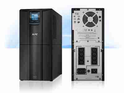 front and Back panel of APC SMT3000IC showing IEC ports"