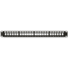 Giganet GN-10G-FTP-PP24 24-Port Unshielded keystone Patch Panel, 19-inch, 1U, Rackount, Horizontal Punch