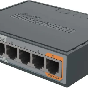 Mikrotik RB760iGS hEX S Front View with Ports