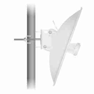 Ubiquiti PowerBeam 5AC Gen 2 wireless dish mounted on a pole
