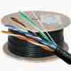 Dlink Cat 5E FTP 24 AWG UV Rated PVC Outdoor Cable-305M Roll - Black Colour