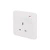 13A 1 Gang Switched Socket Single Pole