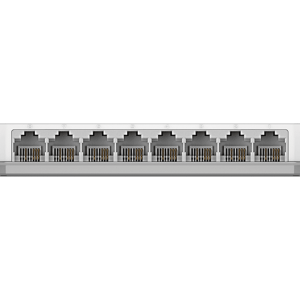 D-Link DES-1008A with 8 auto-sensing ports for 10/100 Mbps connections