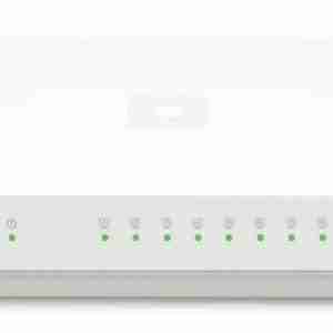 D-Link DGS-1008A 8-Port Gigabit Switch with LED Indicators – Front View