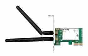 D-LINK Wireless N 300 PCI Express Desktop Adapter, 2 x detachable 2dBi antenna