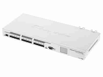 MikroTik CCR1016-12S-1S+ Front Panel with SFP Ports