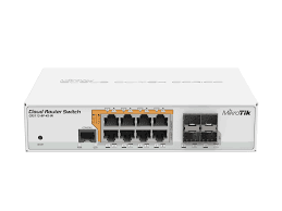 MikroTik (CRS112-8P-4S-IN) 8x Gigabit Ethernet Smart Switch with PoE-out