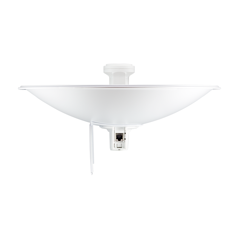 Ubiquiti PBE-M5-400 antenna mounted outdoors on pole