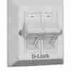D-LINK Dual Angular Faceplate Accepts Two Keystone Jacks with Shutter & ID Plate- 86*86 mm - White Colour - Square