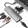 VENTION TYPE C TO MULTI-FUNCTION 9 IN 1 DOCKING STATION TYPE C TO USB 3.0 (3 PORTS) + GIGABIT EITHERNET + HDMI + SD & TF CARD READER + 3.5MM AUDIO + TYPE C PD