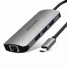 VENTION USB 3.0 TO USB 3.0 HUB (3 PORTS) WITH GIGABIT ETHERNET ADAPTER