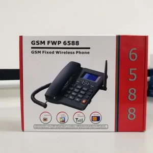 Wireless GSM Desktop Phone - Desktop Style Phone with SIM Card Slot Etross ETS6588