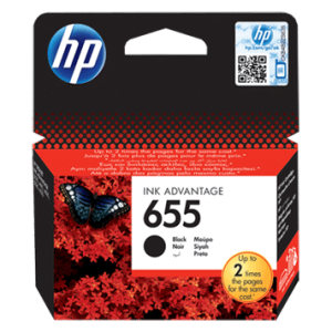 HP 655 Black Original Ink Advantage Cartridge (CZ109AE)