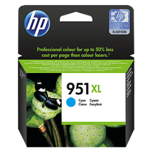HP 951XL High Yield Cyan Original Ink Cartridge (CN046AE)