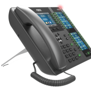 Fanvil X210 phone showing BLF contacts and side screen functions