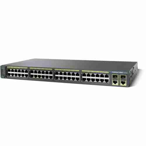 Cisco WS-C2960-48TC-L 2960 48 10/100 + 2 Uplinks Catalyst Switch