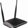 Compact black D-Link N300 router ideal for homes in Kenya