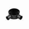 2 way circular junction box 20mm