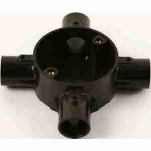 4 way circular junction box 20mm