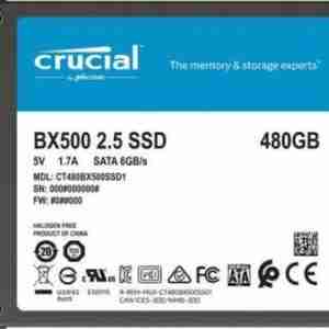 CT480BX500SSD1 CRUCIAL BX500 2.5" SATA INTERNAL SSD 480GB