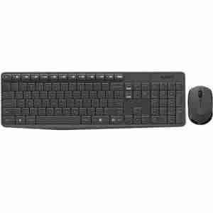 Combo - Logitech Wireless Keyboard & Mouse MK235 - English & Arabic 920-007927