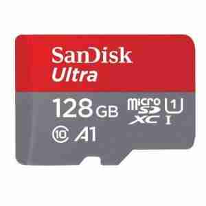 SanDisk MicroSD CLASS 10 98MBPS 128GB W/O ADAPTER, SDSQUAR-128G-GN6MN