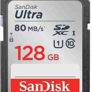 SanDisk Ultra SDXC 128GB 80MB/s Class 10 UHS-I, SDSDUNC-128G-GN6IN