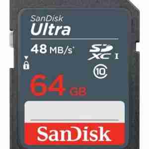 SanDisk Ultra SDXC 64GB 48MB/s Class 10 UHS-I, SDSDUNB-064G-GN3IN