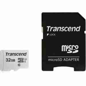 Transcend 32GB microSD w/ adapter UHS-I U1, TS32GUSD300S-A