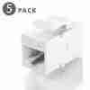 VENTION CAT.6 UTP 180 DEGREE KEYSTONE JACK WHITE - VEN-IPEW0