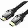 VENTION NYLON BRAIDED HDMI CABLE 1M BLACK METAL TYPE - VEN-VAA-B05-B100