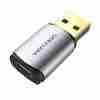 VENTION USB TO TYPE-C SOUND CARD GRAY - VEN-CDMH0