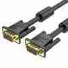 VENTION VGA(3+6) MALE TO MALE CABLE WITH FERRITE CORES 1METER -VEN-DAEBF