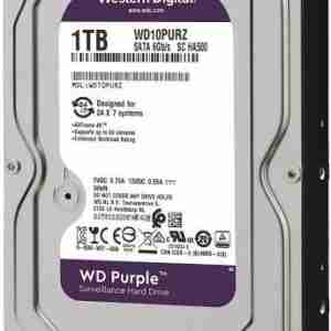 WD Purple Surveillance Hard Drive - 1 TB, 64 MB, 5400 rpm, WD10PURZ