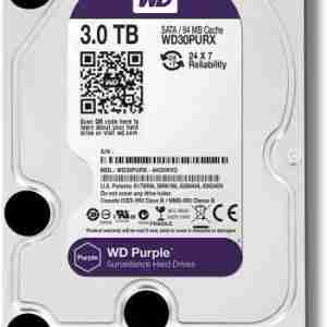 WD Purple Surveillance Hard Drive - 3 TB, 64 MB, 5400 rpm,WD30PURZ
