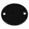 Circular box cover black