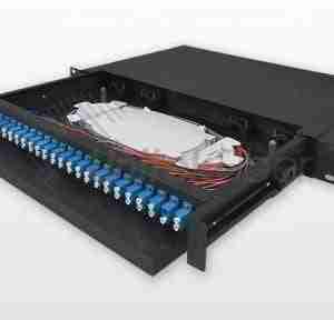 ODF RACK MOUNT - 1U 12 Port with SC/UPC Duplex MM Adapter and Pigtails