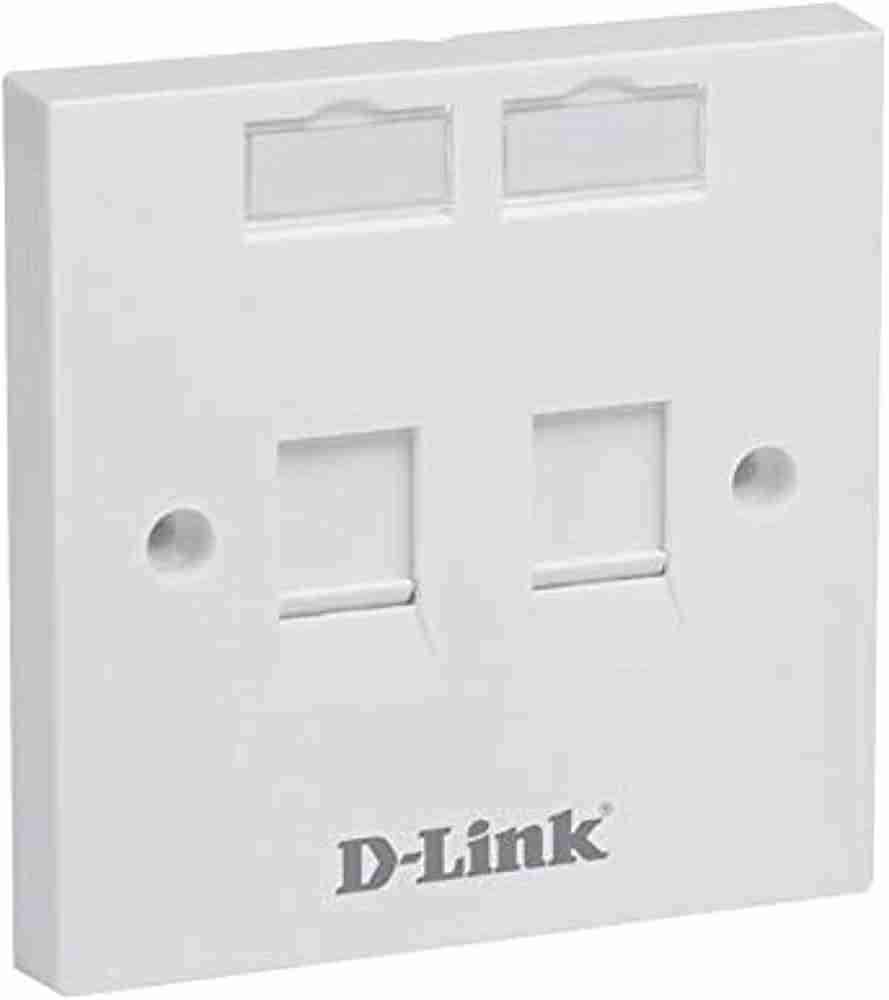 D-Link NFP-0WHI21 Dual Port Faceplate Front View