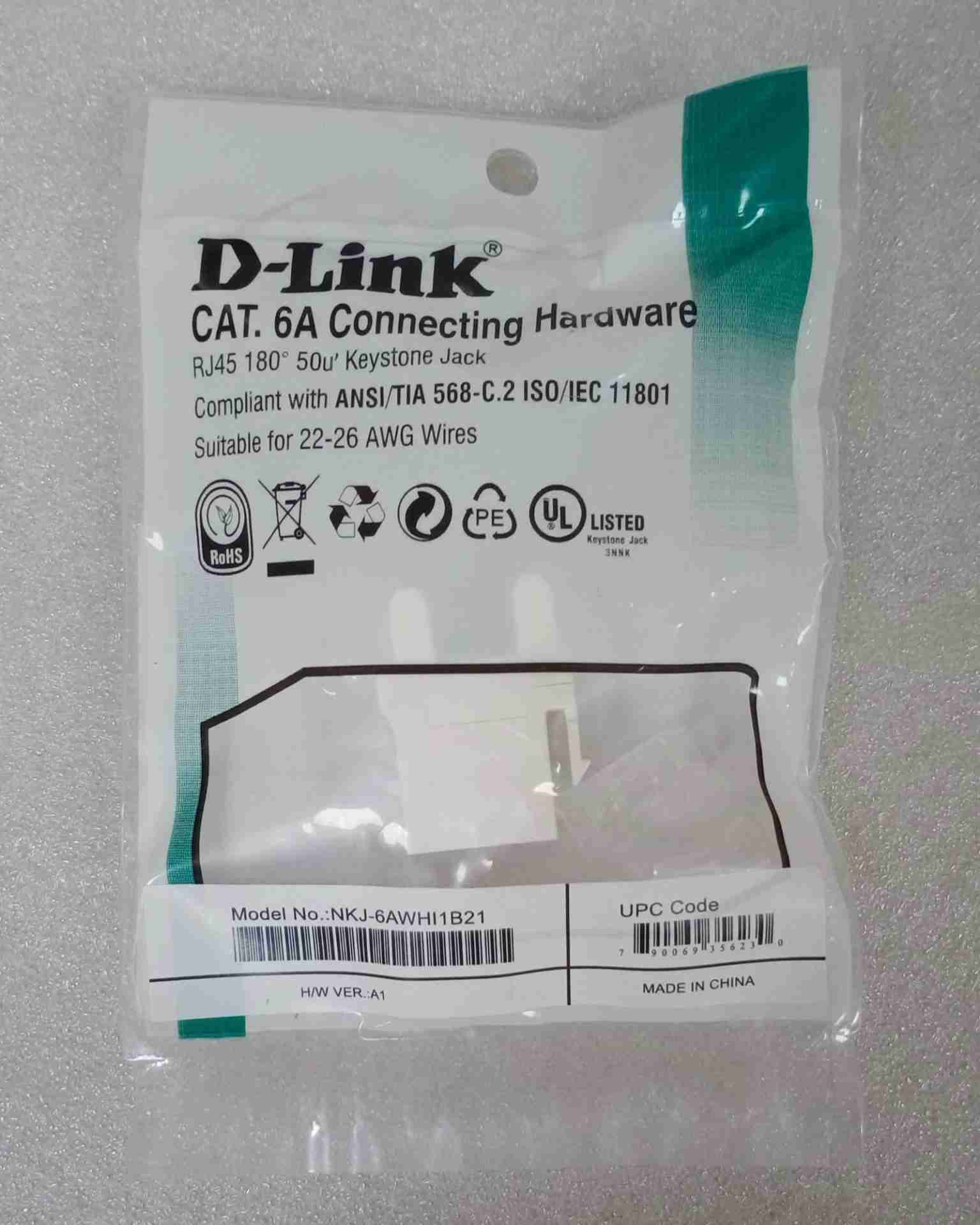 High-Density Compatible D-Link Cat6 Keystone Jack