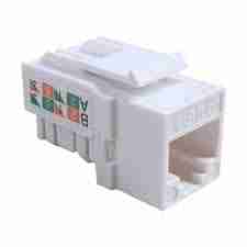D-Link NKJ-C6WHI1B21 Cat6 UTP Keystone Jack Front View