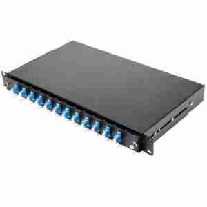 ODF RACK MOUNT - 1U 12 Port with LC/UPC Duplex SM Adapter and Pigtails