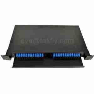ODF RACK MOUNT - 1U 12 Port with SC/UPC Duplex SM Adapter and Pigtails
