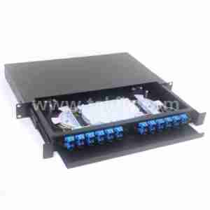 ODF RACK MOUNT - 1U 24 Port with SC/UPC Duplex MM Adapter and Pigtails