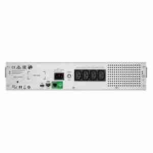 Back panel APC 1000VA Rack UPS with IEC outlets and LCD screen