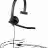 Logitech H570e Wired Headset, Mono Headphones