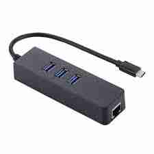 TYPE C MALE TO RJ45 (LAN) + USB 3.0 3 PORTS