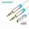 VENTION 4 POLE 3.5MM MALE TO 2X3.5MM FEMALE CONVERTER
