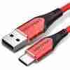 Variants Vention Type-C (USB-C) USB 2.0 Cable 3A, Red, 2m, Aluminium Alloy -VEN-CODRH